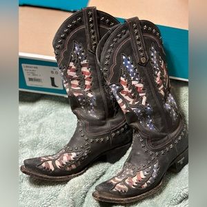 LANE American flag boots